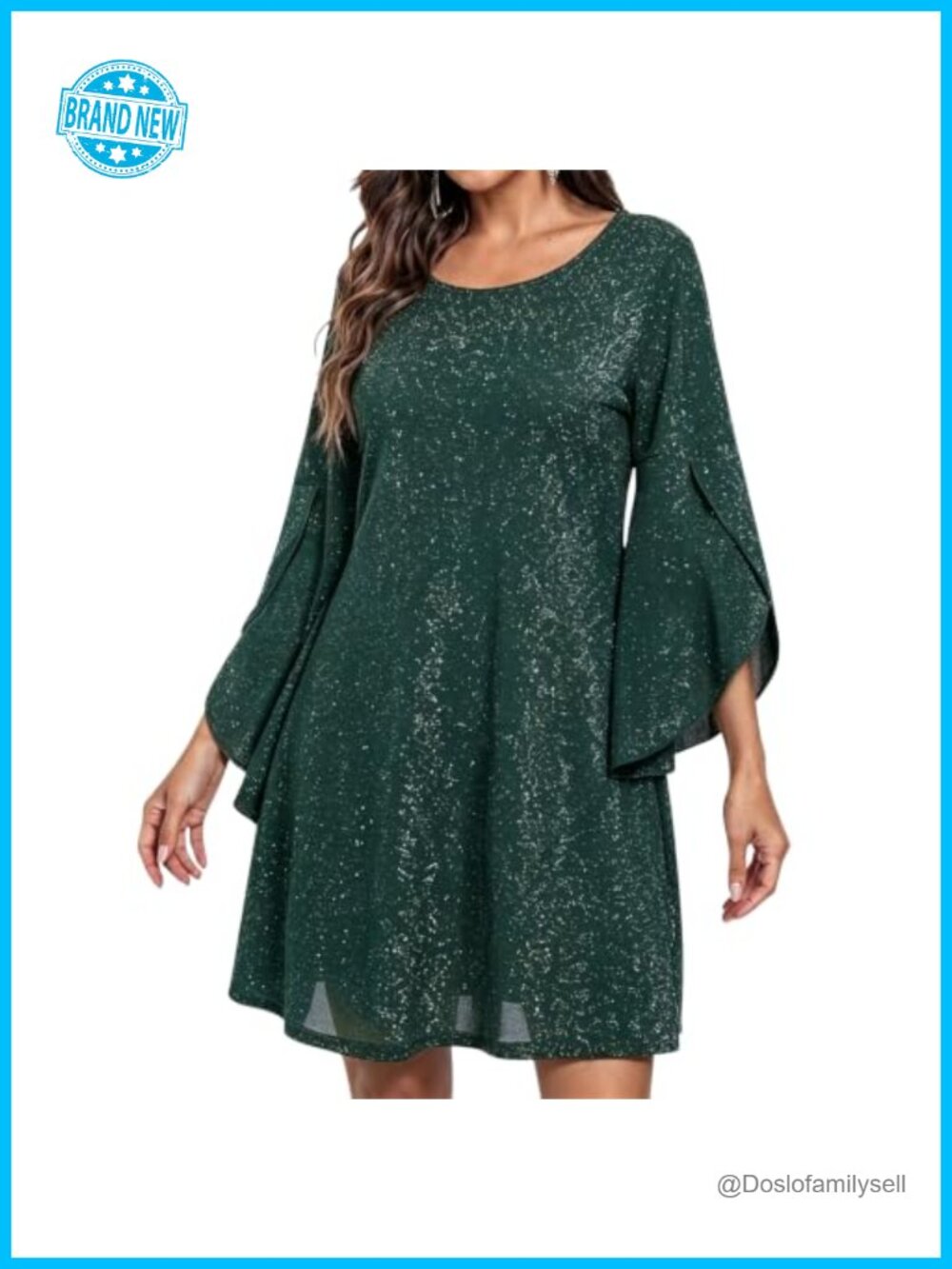 Sequin Cocktail Dress Long Sleeve A Line Evening Party Mini